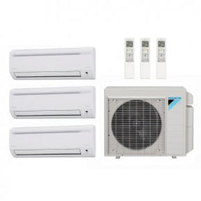 Daikin Mini Split | 3 Zone | 24000 BTU | 3MXS24WMVJU9, CTXS07WVJU9 + CTXS07WVJU9 + FTXS09WVJU9 - acunitsforless.com