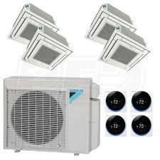 Daikin MXS Series 4 zone Series Heat Pump 4MXS36WMVJU9, FFQ09W2VJU9 + FFQ09W2VJU9 + FFQ12W2VJU9 + FFQ12W2VJU9 - acunitsforless.comMini split systems