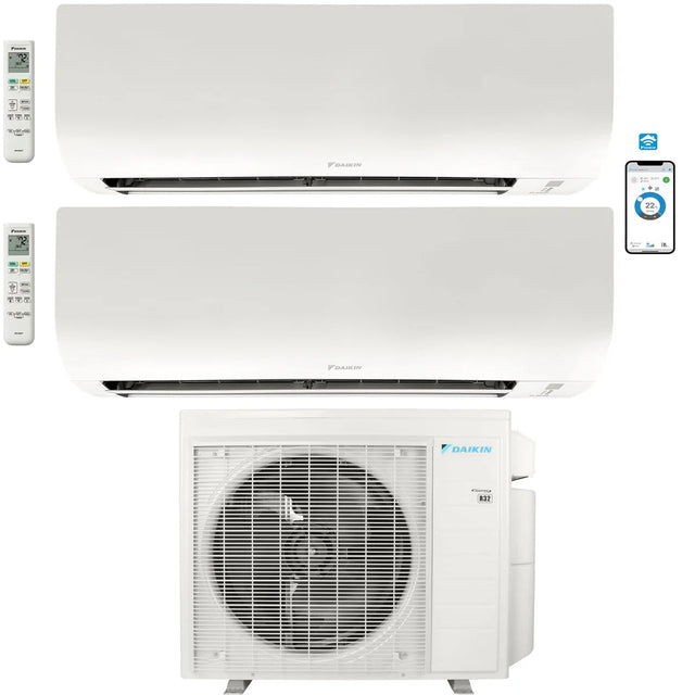 Daikin R32 MXM 2-Zone Multi-Split Heat Pump 3MXM24AVJU9 + FTXV18AVJU9 x2