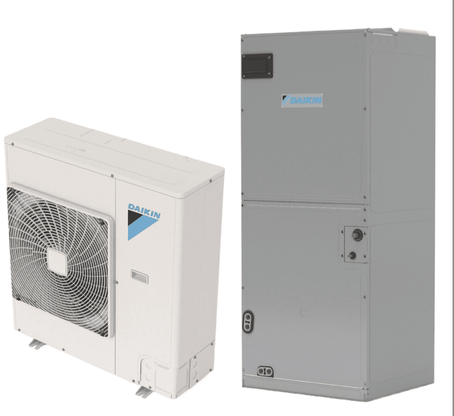 Daikin SkyAir FTQ Ducted 48,000 BTU 15.2 SEER2 Central Heat Pump Inverter Split System - FTA48AAVJUA+RZA48AAVJU