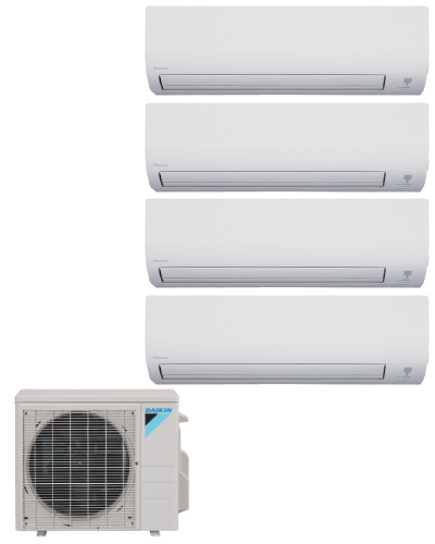 Daikin Mini Split | 4 Zone | 36000 BTU |4MXL36WVJU9, FTXS09WVJU9+ FTXS09WVJU9