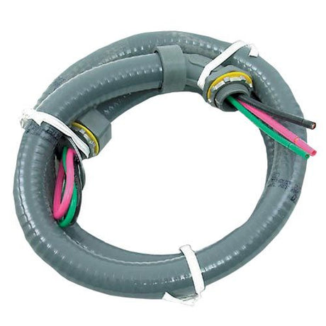 Electrical Whip 3/4" X 6' 8 Gauge Metallic , 84138 - acunitsforless.comConnector