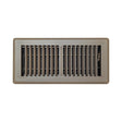 Floor Register, 4 in x 10 in, Steel, Brown 150MB04X10 - acunitsforless.comGrilles, Registers & Diffusers