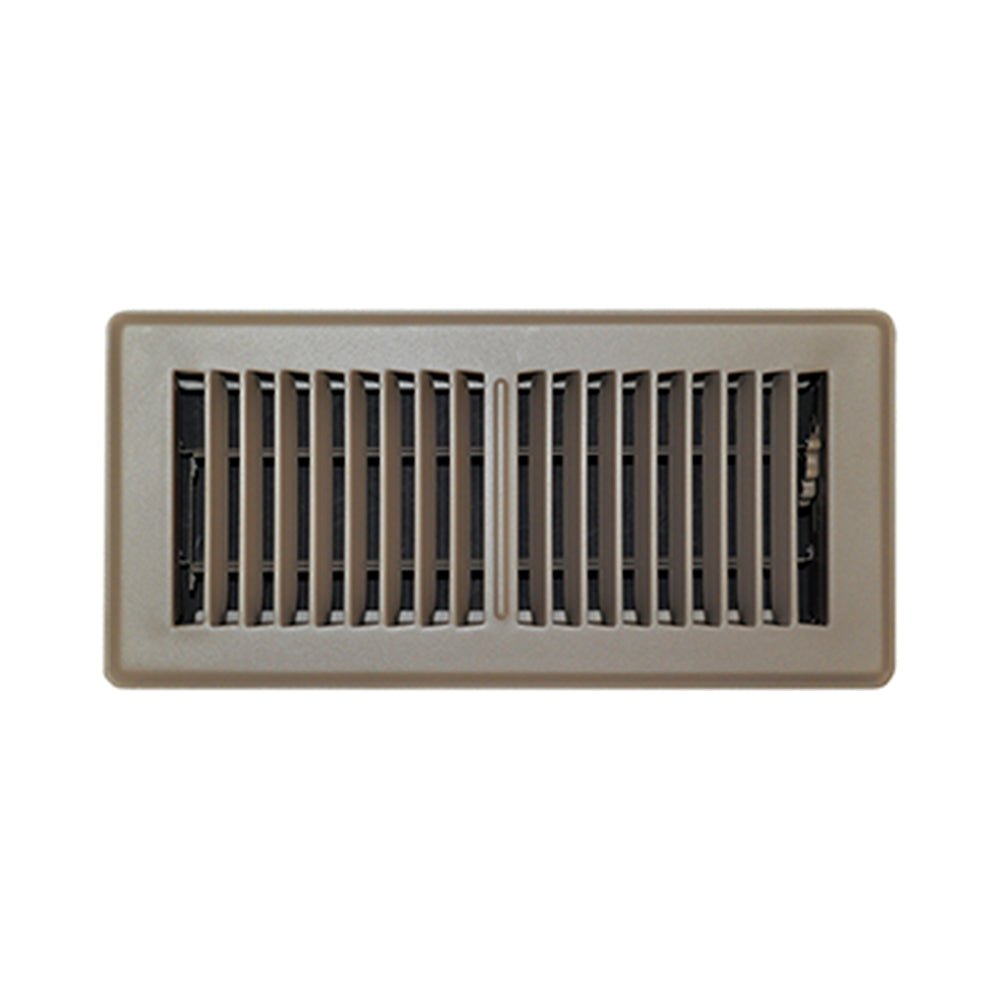 Floor Register, 4 in x 10 in, Steel, Brown 150MB04X10 - acunitsforless.comGrilles, Registers & Diffusers