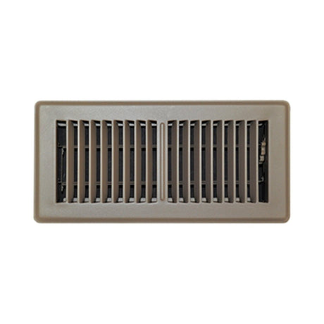 Floor Register, 4 in x 10 in, Steel, Brown 150MB04X10 - acunitsforless.comGrilles, Registers & Diffusers