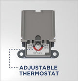 GE40S08DAT - 40 gal, short, 8 yr warranty, 4500w element, thermostat control - acunitsforless.com