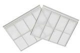 GE ZONELINE GREY WHITE REPLACEMENT AIR FILTERS 2 PACK RAA65