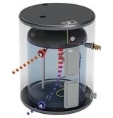 GE30L08BSM - 30 gallon low boy t-stat electric side - acunitsforless.com