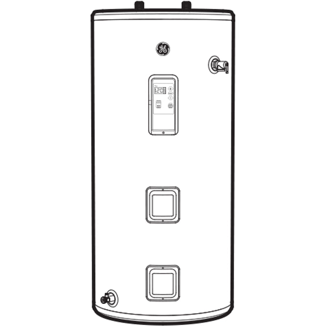 GE50S10BLM - 50 gal, short, 10yr warr - acunitsforless.com