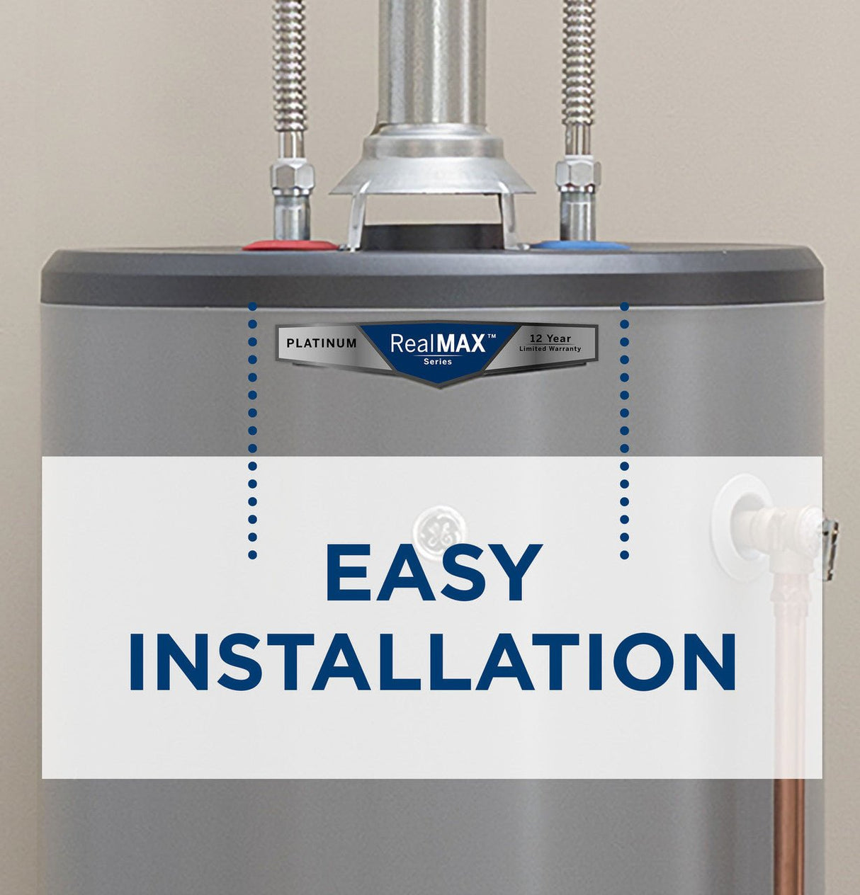 GG50S08DXV - 50 gallon short, natural gas, ultra low nox, atmopsheric, 8yr warranty - acunitsforless.com