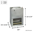 Goodman AWST24SU1405: 2 Ton Wall Mount Air Handler | Multi-Speed Motor | Efficient Cooling & Heating | Shop Now!