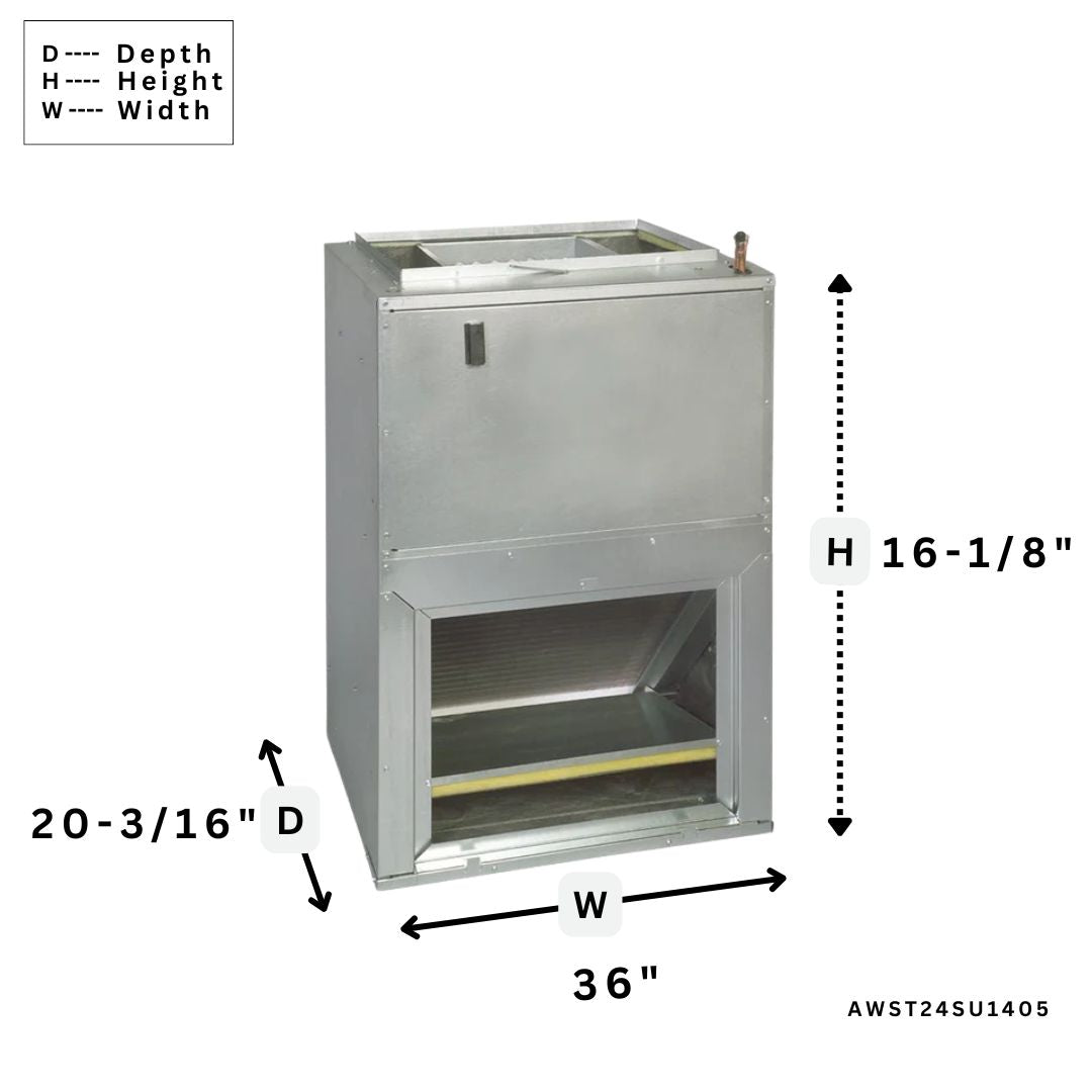 Goodman AWST24SU1405: 2 Ton Wall Mount Air Handler | Multi-Speed Motor | Efficient Cooling & Heating | Shop Now!