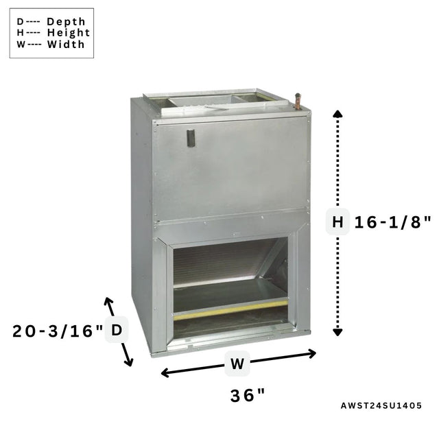 Goodman AWST24SU1405: 2 Ton Wall Mount Air Handler | Multi-Speed Motor | Efficient Cooling & Heating | Shop Now!