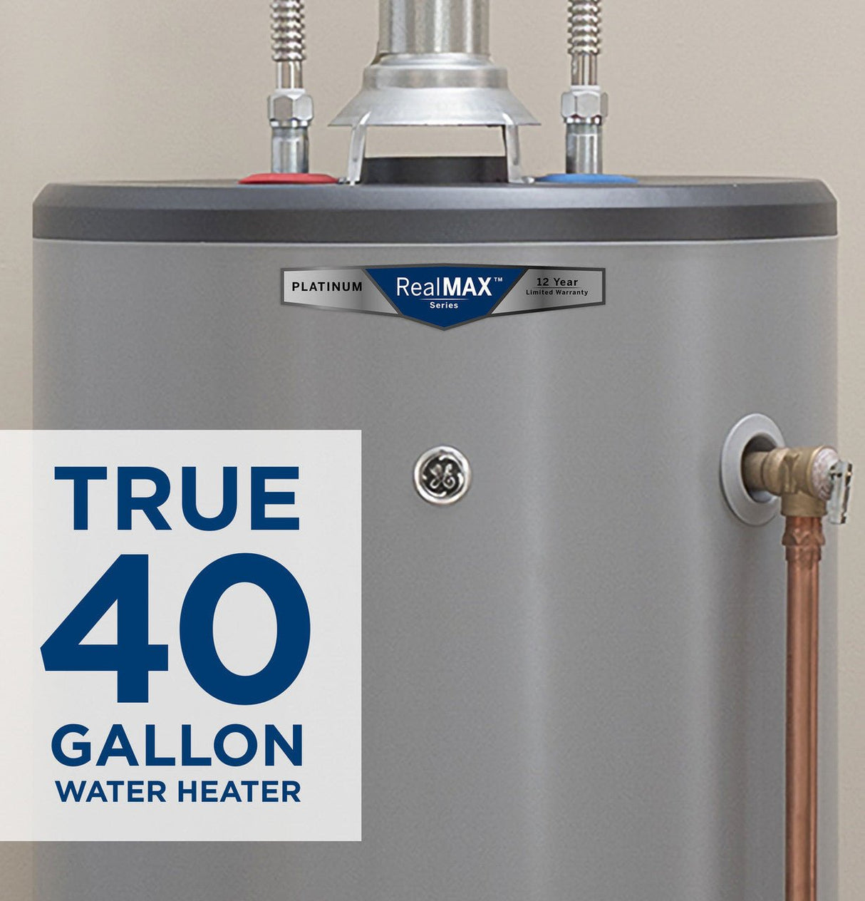 GP40S12BXR - 40 gallon short, lp, atmospheric, 12yr warr - acunitsforless.com