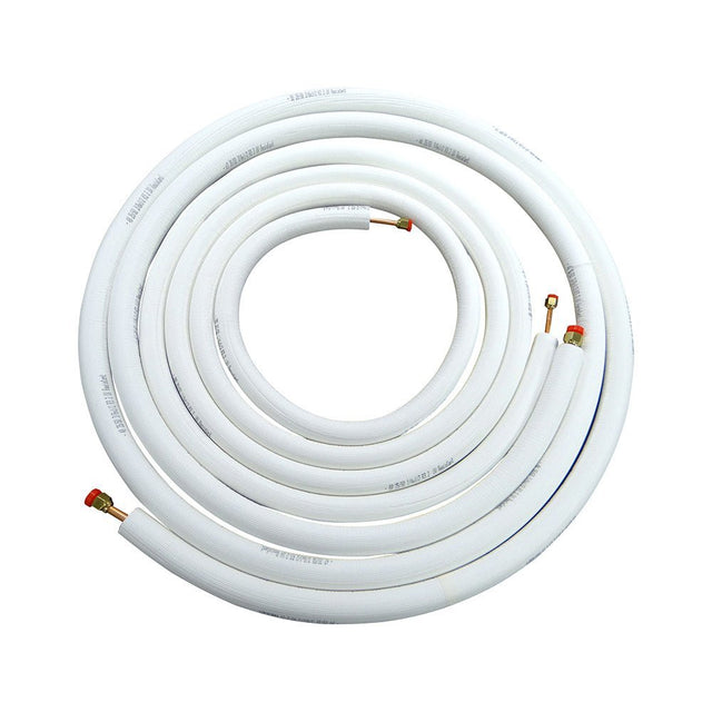 Lineset non flared mini split, 1/2 in insulation, 1/4 in liquid line od, 1/2 in suction line od, 25 ft lg, copper, polyethylene insulation - acunitsforless.comMini Split