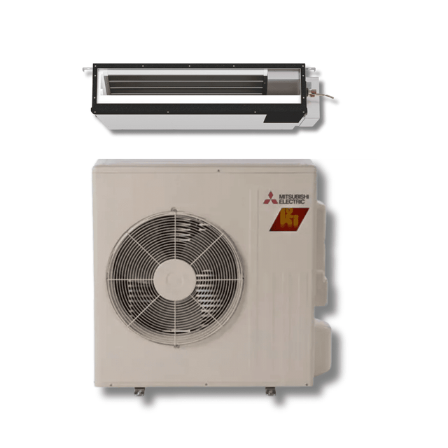 Mitsubishi PEAD - AA12NL SUZ - AA12NLHZ 12,000 BTU 17 SEER2 Horizontal Ducted Hyper Heat System - R454B - PEAD-AA12NL SUZ-AA12NLHZ