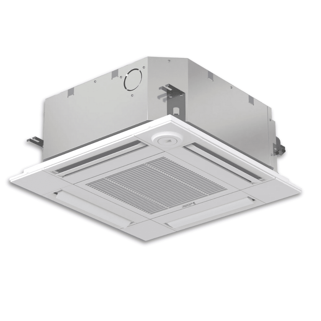 Mitsubishi PUZ - AK12NL PLA - AE12NL 12,000 BTU 24.8 SEER2 Ceiling Cassette Heat Pump System - R454B - PUZ-AK12NL PLA-AE12NL PLP-41EAEU