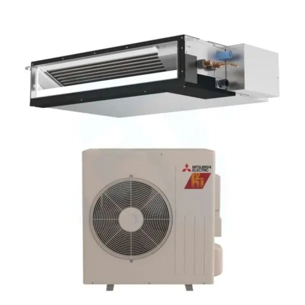 Mitsubishi SEZ - AD09NL SUZ - AA09NLHZ 9,000 BTU 14.8 SEER2 Horizontal Ducted Hyper Heat System - R454B - SEZ-AD09NL SUZ-AA09NLHZ