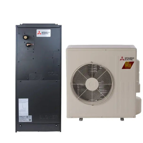 Mitsubishi SVZ - AP12NL SUZ - AA12NLHZ 12,000 BTU 16.1 SEER2 Multi Position Air Handler Hyper Heating Heat Pump System - R454B - SVZ-AP12NL SUZ-AA12NLHZ