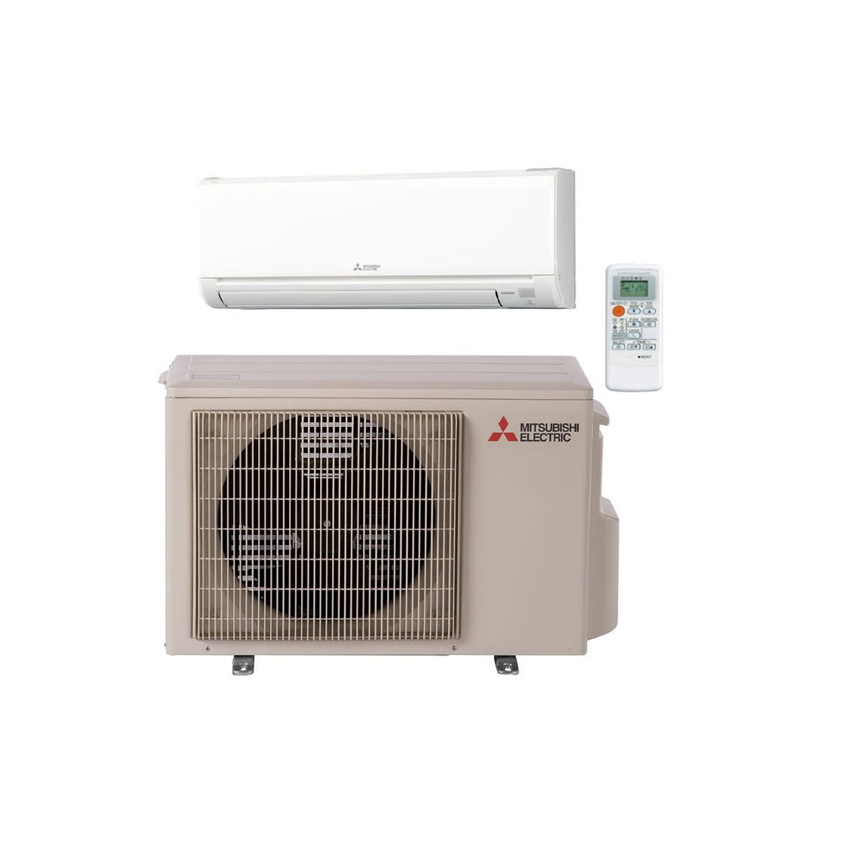 12,000 BTU Mitsubishi HM-Series 20 SEER2 Single Zone Wall Mounted Mini Split Heat Pump System - R410A
