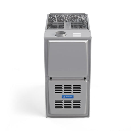 MRCOOL 80% AFUE 90K BTU 1600 CFM Upflow/Horizontal Single-Stage Multi-Speed ECM Motor Furnace with 17.5" Cabinet - AC units for less