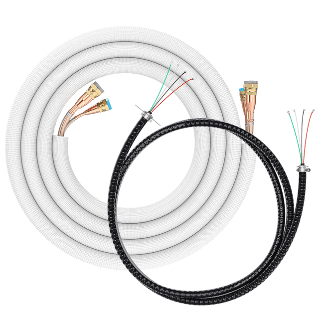 MRCOOL DIY25 - 1412C - O | 25ft 1/4 x 1/2 Lineset for DIY 18K Indoor w/ DIY Pro Cable - R454B Compatible with EZ Pro - DIY25-1412C-O