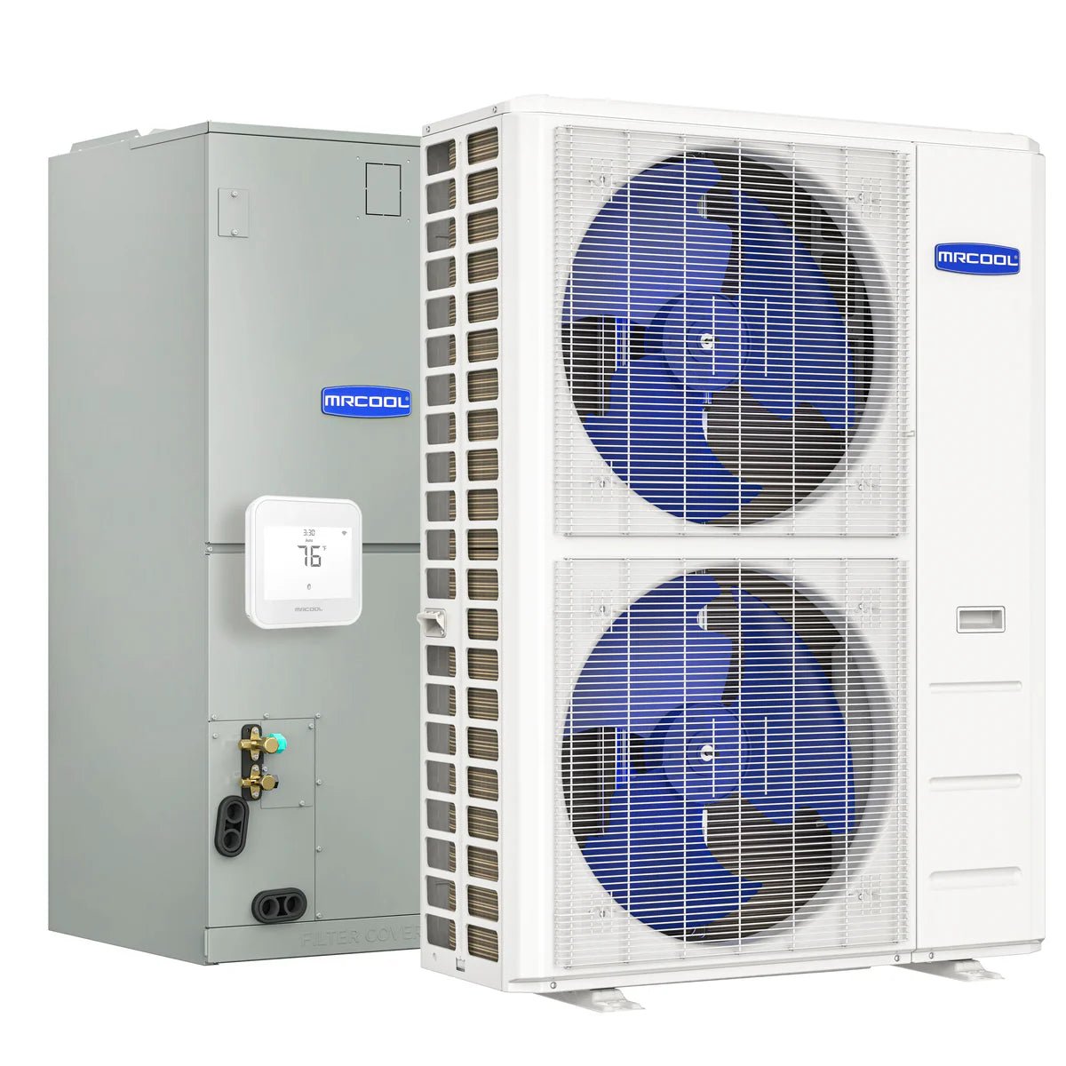 MRCOOL Hyper Heat 2nd Gen 48K BTU, 4 Ton, 16.5 SEER2 Heat Pump Condenser and Ducted Air Handler (CENTRAL - 48 - HP - 230B00 - O) - CENTRAL-48-HP-230B00-O)