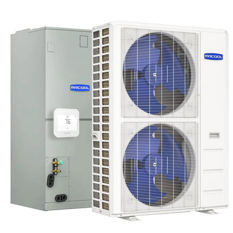 MRCOOL Hyper Heat 2nd Gen 48K BTU, 4 Ton, 16.5 SEER2 Heat Pump Condenser and Ducted Air Handler (CENTRAL - 48 - HP - 230B00 - O) - CENTRAL-48-HP-230B00-O)