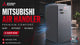 Mitsubishi PVA-AA42NL PUZ-AK42NL 42,000 BTU 19.1 SEER2 Multi-Position Air Handler Heat Pump System - R454B