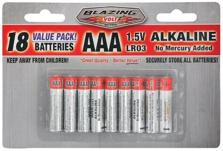 Rheem AAA Alkaline Batteries - 18 pack BV900244 - BV900244