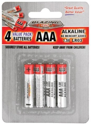 Rheem AAA Alkaline Batteries - 4 pack BV900254 - BV900254