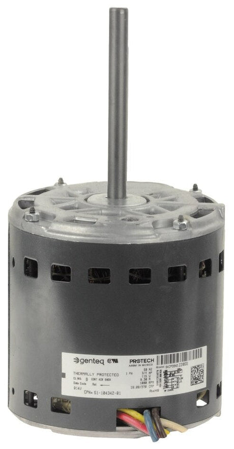 Rheem Blower Motor - 3/4 hp 120/1/60 (1075 rpm/4 speed) 51 - 104342 - 01 - 51-104342-01