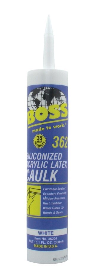 Rheem BOSS 362 Siliconized Acrylic Latex Caulk (10.1 oz. tube) 86 - 362W - 86-362W