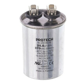 Rheem Capacitor - 25/370 Single Round 43 - 25136 - 10 - 43-25136-10