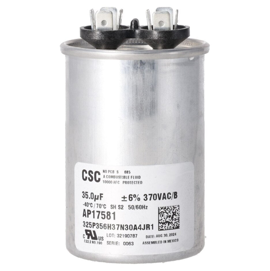 Rheem Capacitor - 35/370 Single Round AP17581 - AP17581