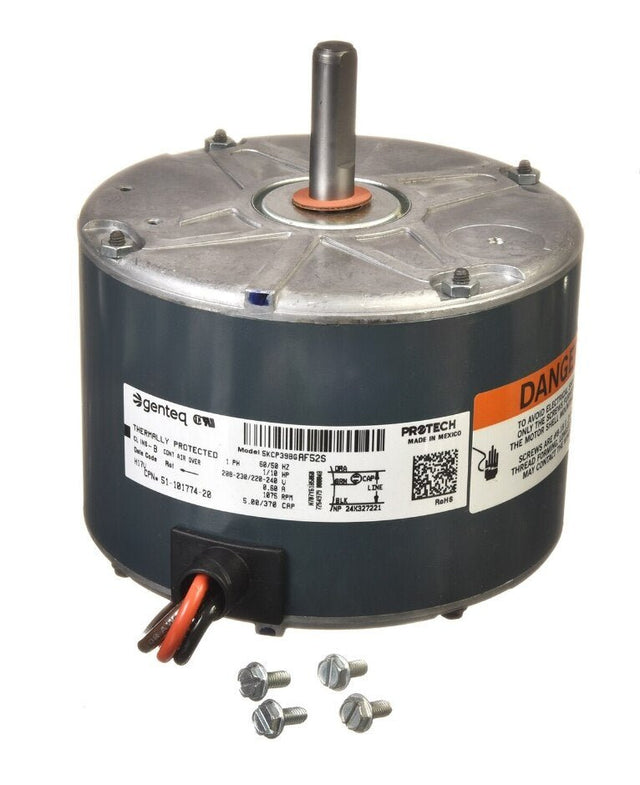 Rheem Condenser Motor - 1/10 hp 208 - 230/1/50 - 60 (1075 rpm/1 speed) 51 - 101774 - 20 - 51-101774-20