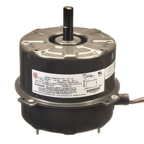 Rheem Condenser Motor - 1/10 hp 208 - 230/1/60 (1075 rpm/1 speed) 51 - 104691 - 01 - 51-104691-01