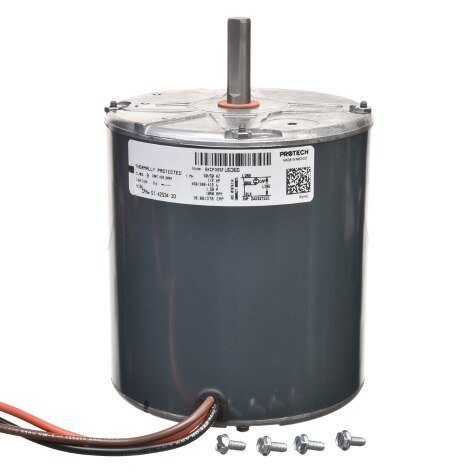 Rheem Condenser Motor - 1/2 hp 380 - 415 - 460/1/50 - 60 (1075 rpm/1 speed) 51 - 42534 - 33 - 51-42534-33