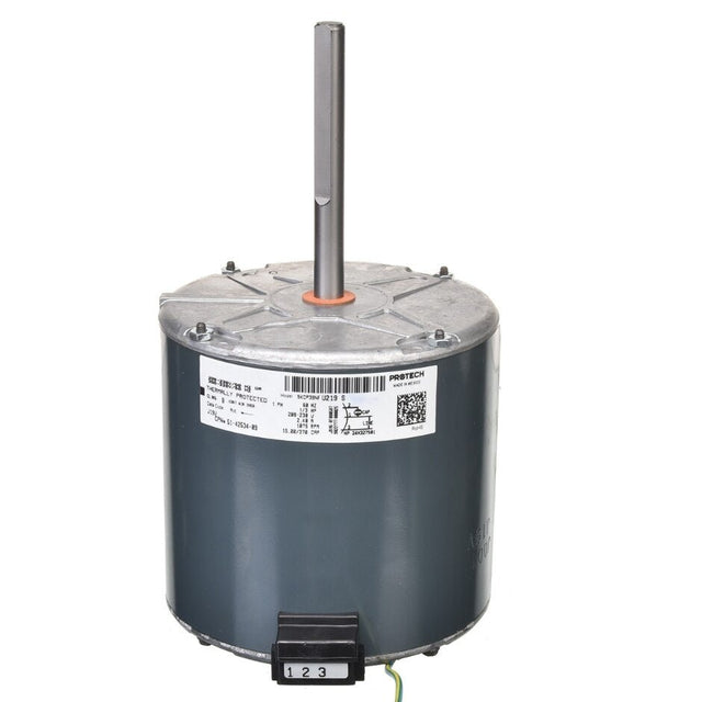 Rheem Condenser Motor - 1/3 hp 208 - 230/1/50 - 60 (1075 rpm/1 speed) 51 - 42534 - 09 - 51-42534-09