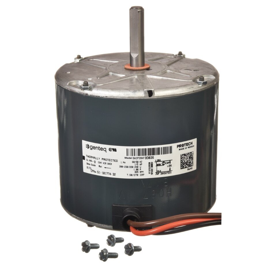 Rheem Condenser Motor - 1/5 hp 208 - 230 (825 rpm/1 speed) 51 - 101774 - 32 - 51-101774-32