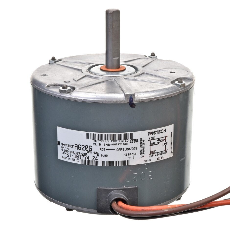 Rheem Condenser Motor - 1/6 hp 208 - 230, 220 - 240/1/50 - 60 (825 rpm/1 speed) 51 - 101774 - 24 - 51-101774-24