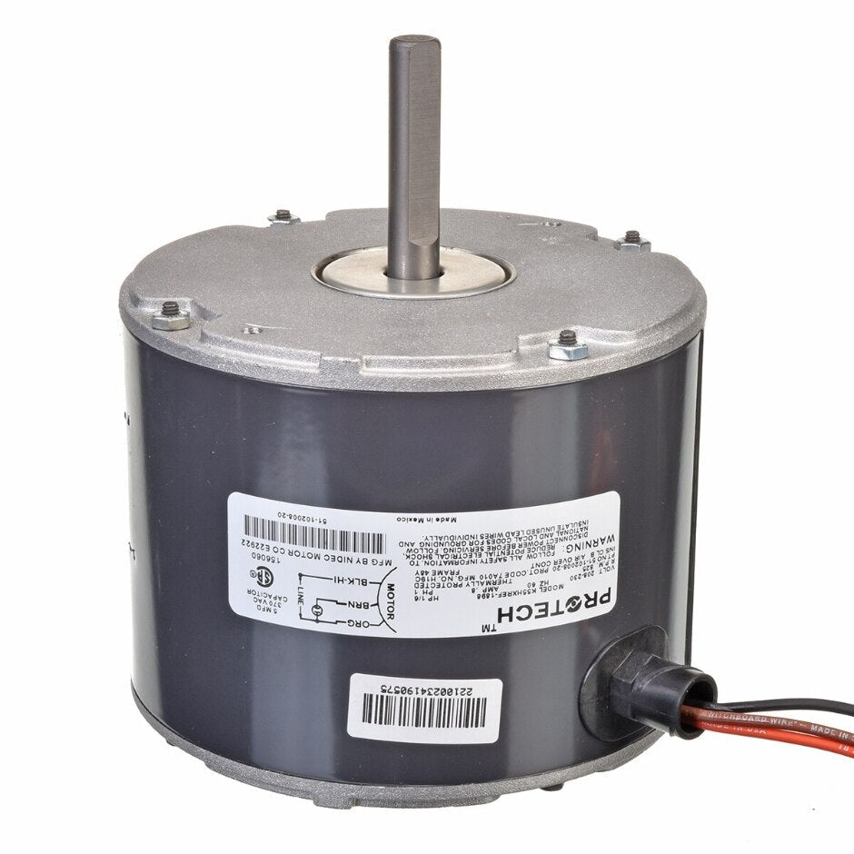 Rheem Condenser Motor - 1/6 hp 208 - 230/1/50 - 60 (825 rpm/1 speed) 51 - 102008 - 20 - 51-102008-20
