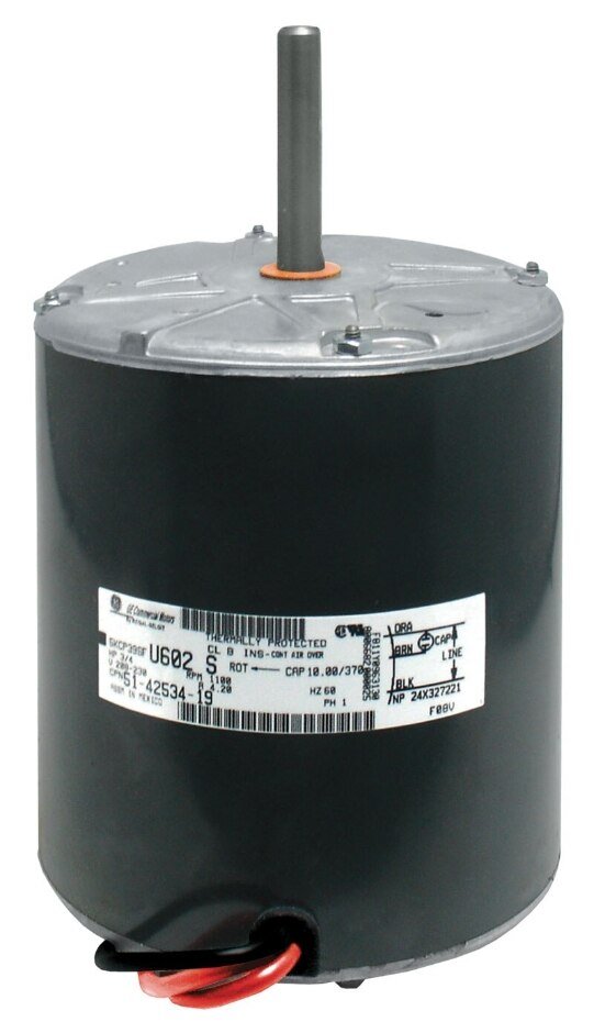 Rheem Condenser Motor - 3/4 hp 208 - 230/1/60 (1075 rpm/1 speed) 51 - 42534 - 19 - 51-42534-19