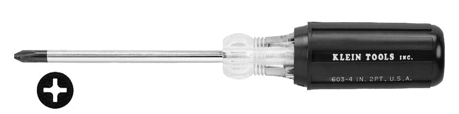 Rheem Cushion - Grip Profilated Phillips - Tip Screwdriver - Round - Shank 87 - 603 - 4 - 87-603-4
