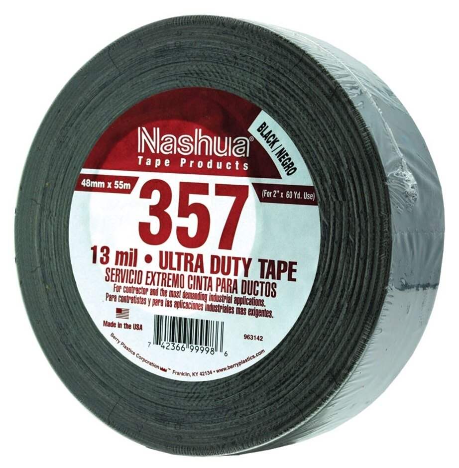 Rheem Duct Tape - Black Cloth - 2 in. x 60 yds. 86 - N357 - B - 86-N357-B