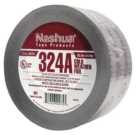 Rheem Duct Tape - Foil - UL181A - P/UL181B - FX - 2 - 1/2 in. x 60 yds. 86 - N324 - P - 86-N324-P