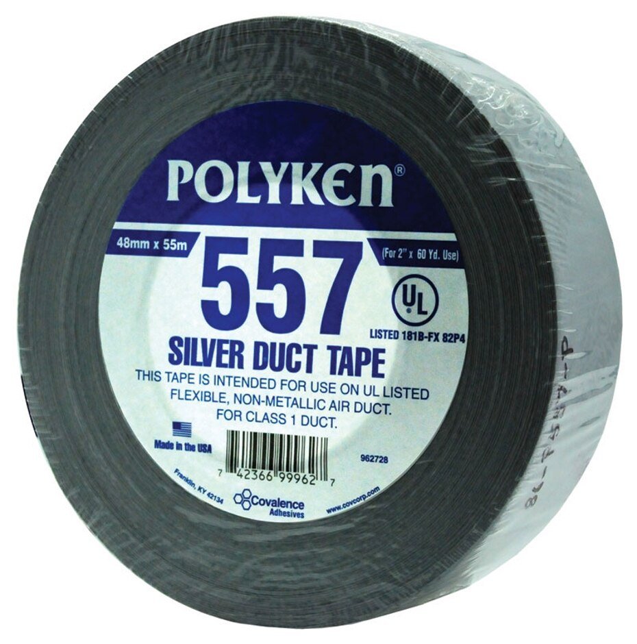 Rheem Duct Tape - Silver Cloth - UL181B - FX - 2 in. x 60 yds. 86 - P557 - P - 86-P557-P