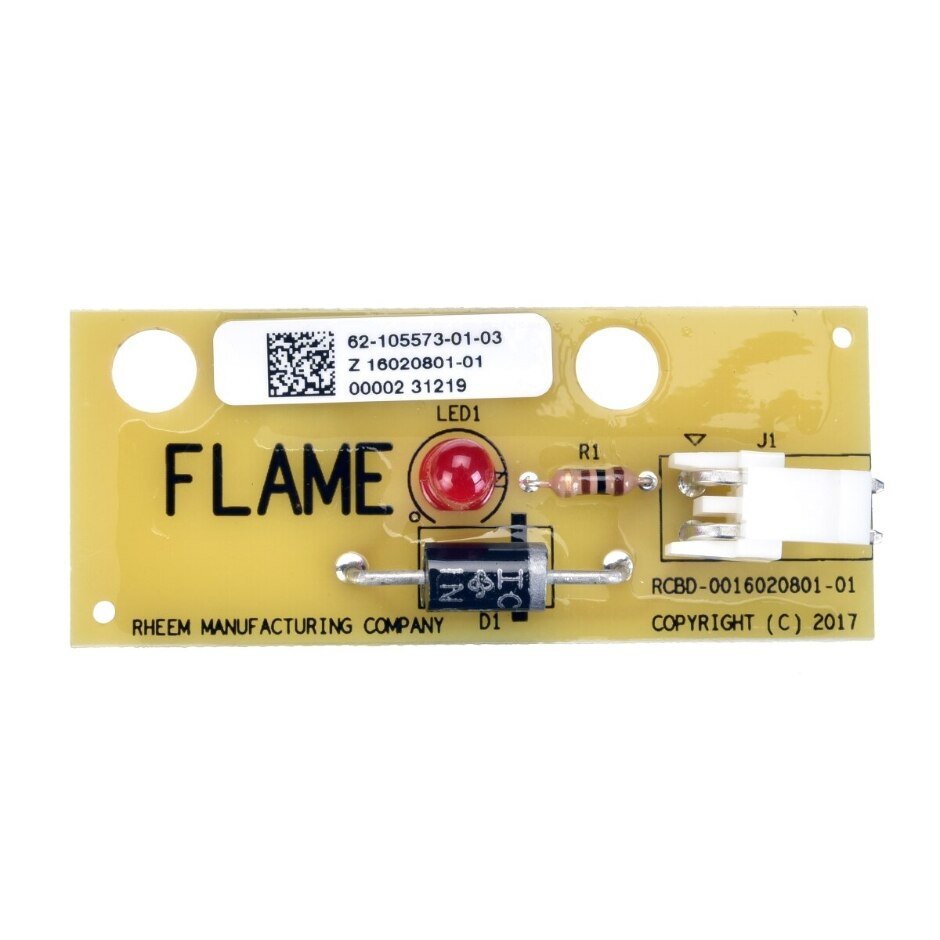 Rheem Flame Sensor (LED) Board 62 - 105573 - 01 - 62-105573-01