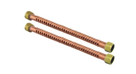 Rheem Flexible Water Connector - Copper - 3/4 in. Female NPT x 3/4 in. Female NPT x 15 in. long EFWC-034C-1010-15
