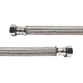 Rheem Flexible Water Connector - Stainless Steel Braided - 3/4 in. FIP x 3/4 in. FIP x 24 in. long EFWC - 034 - BR - 1010 - 24 - EFWC-034-BR-1010-24
